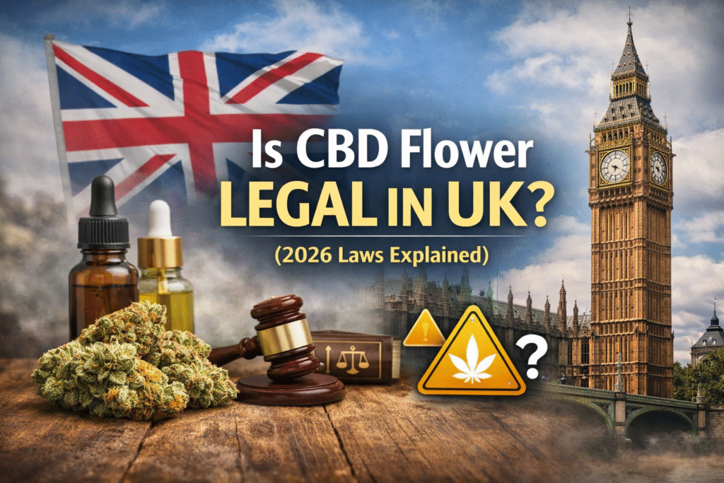 CBD flower legality in UK 2026