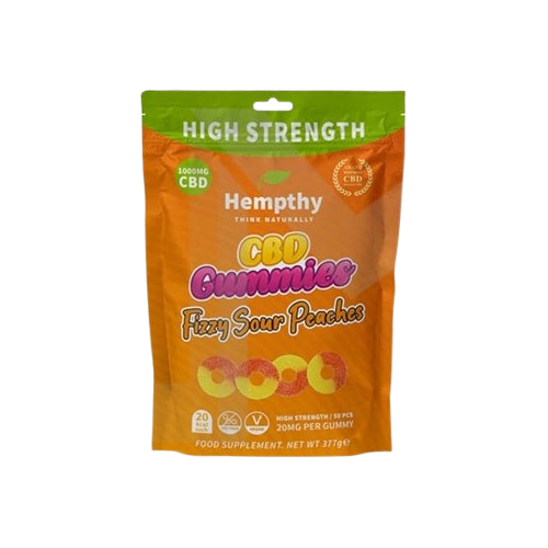 Hempthy 1000mg CBD American Hard Gums Gummies - 50 Pieces