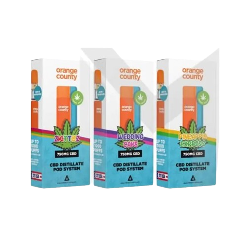 750mg Orange County CBD Prefilled Pod Vape System