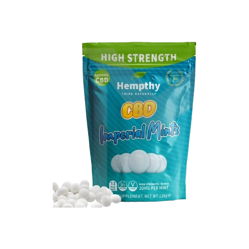 Hempthy 1000mg CBD Imperial Mints - 50 Pieces
