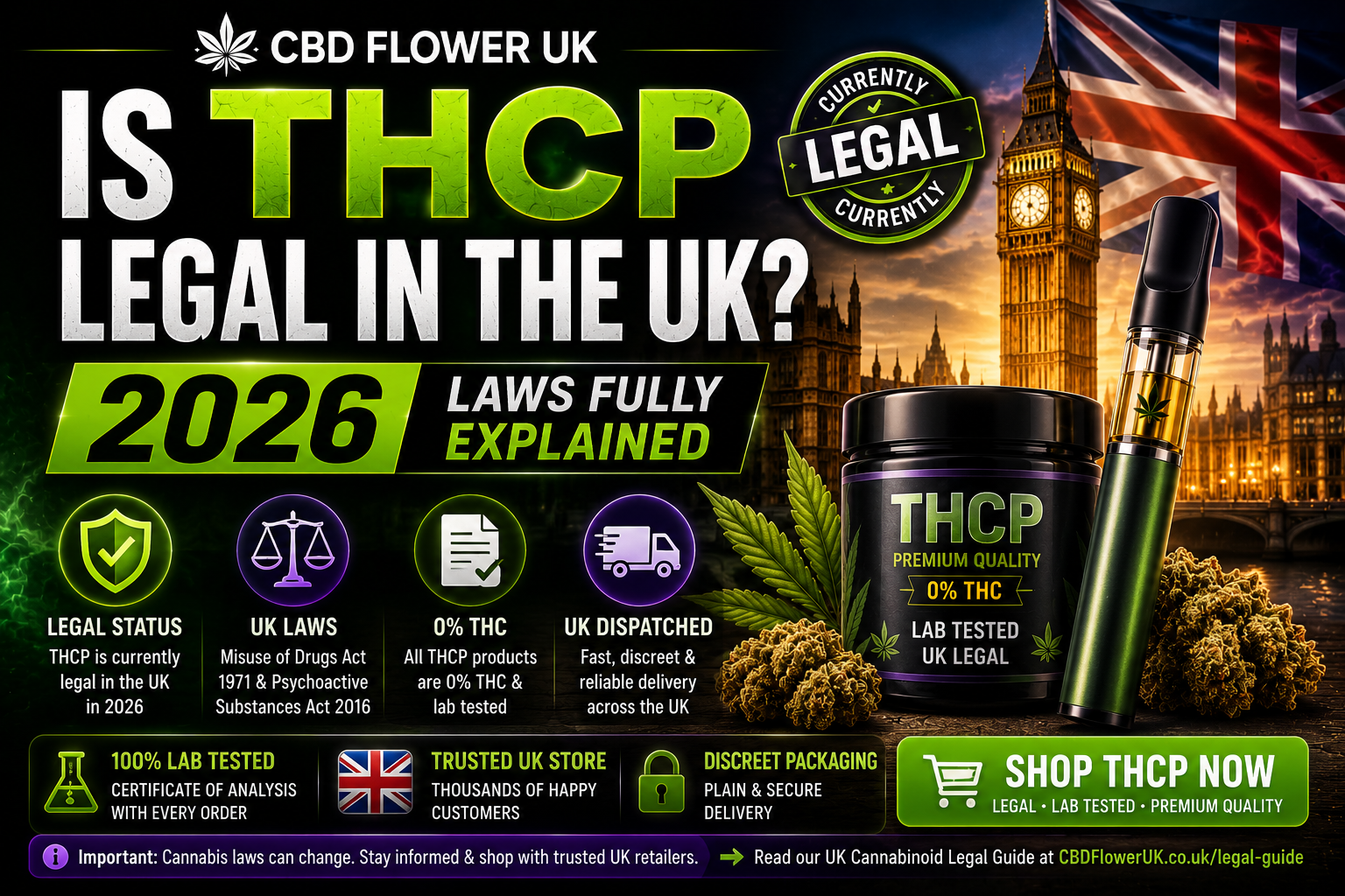 is thcp legal in the uk