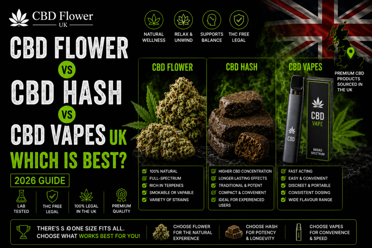 cbd flower vs cbd hash vs cbd vapes uk